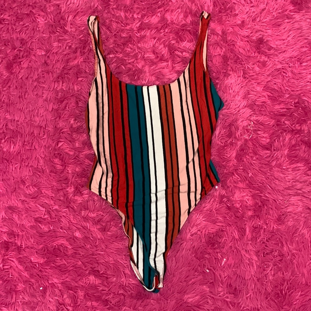 Colorful, Striped Bershka Bodysuit